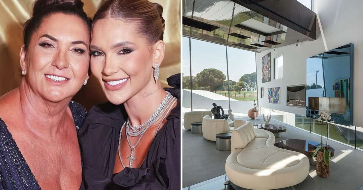 Mil m², duas piscinas e janelões: Mãe de Virginia está hospedada em mansão em Madrid