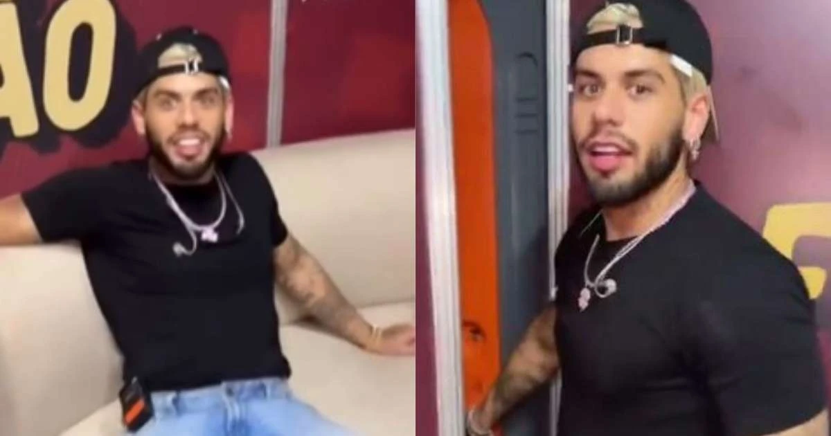 Errou a mira! Zé Felipe se descuida e faz xixi nas calças; veja