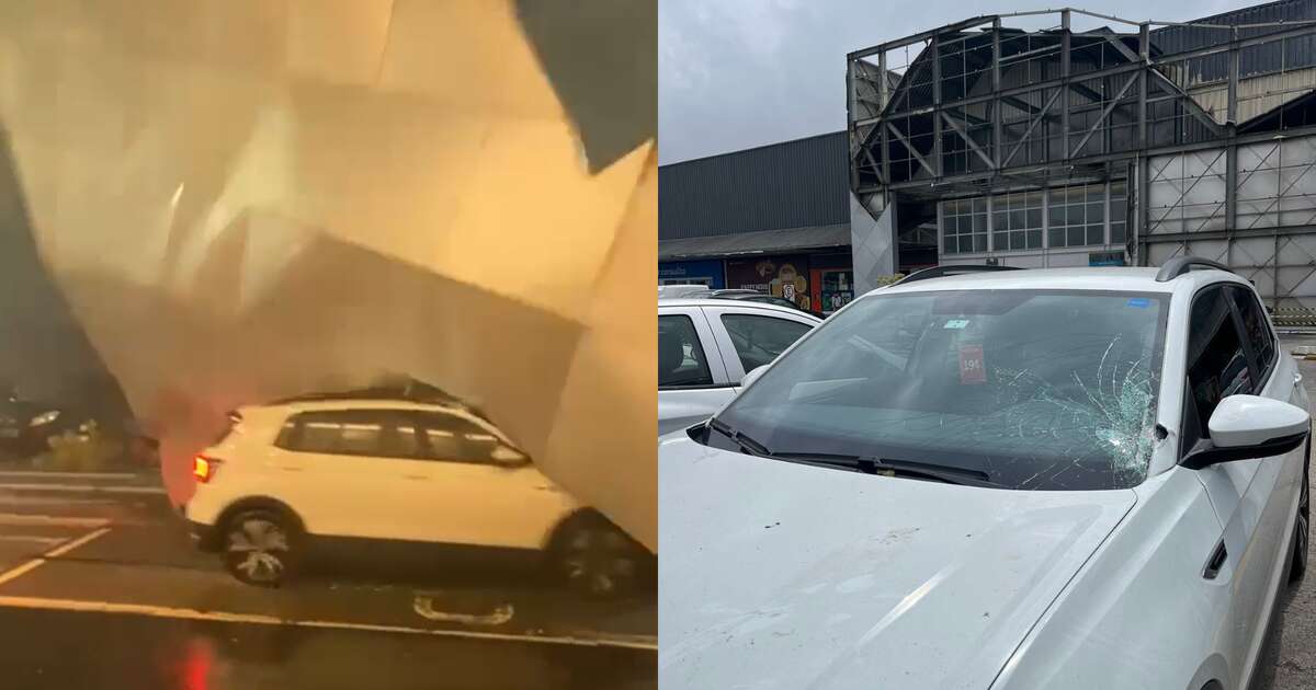 Dono de carro destruído por temporal em shopping de SP revela trauma do enteado: 'Dizia que a mãe ia morrer'