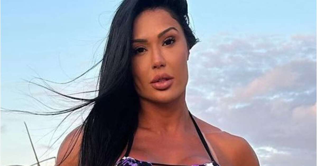 Ao mostrar bronzeado, Gracyanne Barbosa deixa escapar tatuagem íntima: 'Belo'