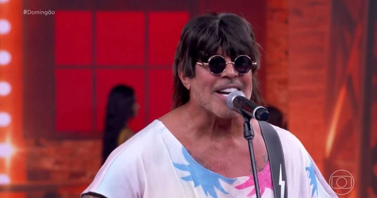 Alexandre Frota vira piada ao homenagear artista no Domingão: 'Parecendo Xororó que tomou bomba'