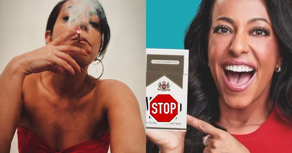 Samantha Schmütz comemora ao completar 8 anos sem cigarro: 'Fumava um maço por dia'