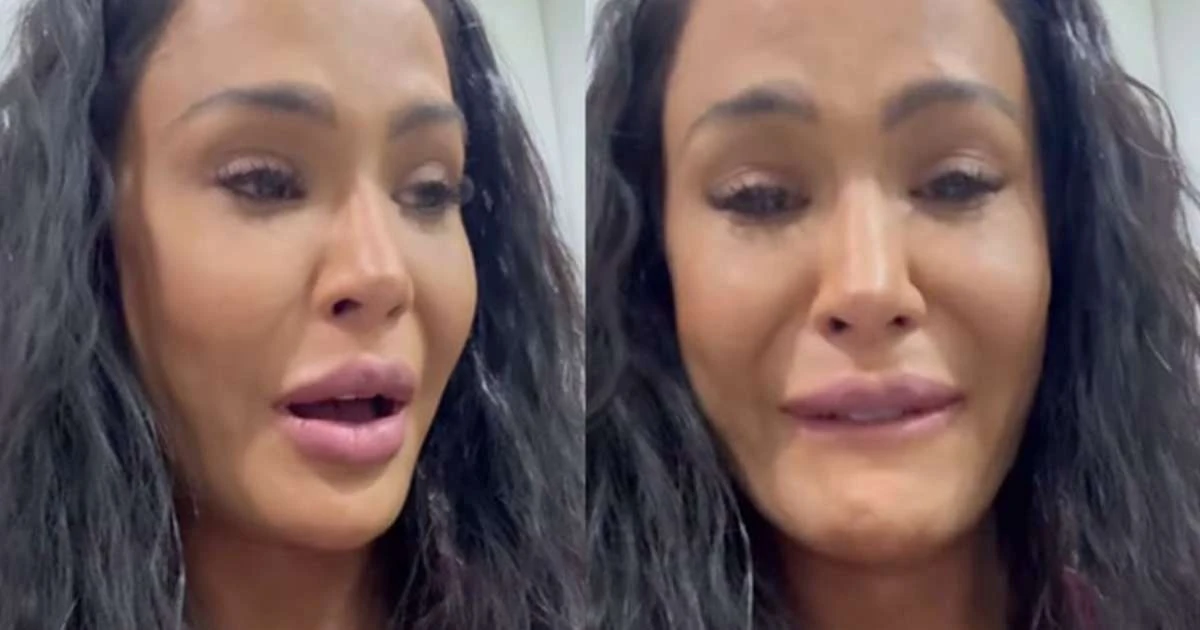 Gracyanne Barbosa chora ao fazer desabado doloroso: 'Foi internado'