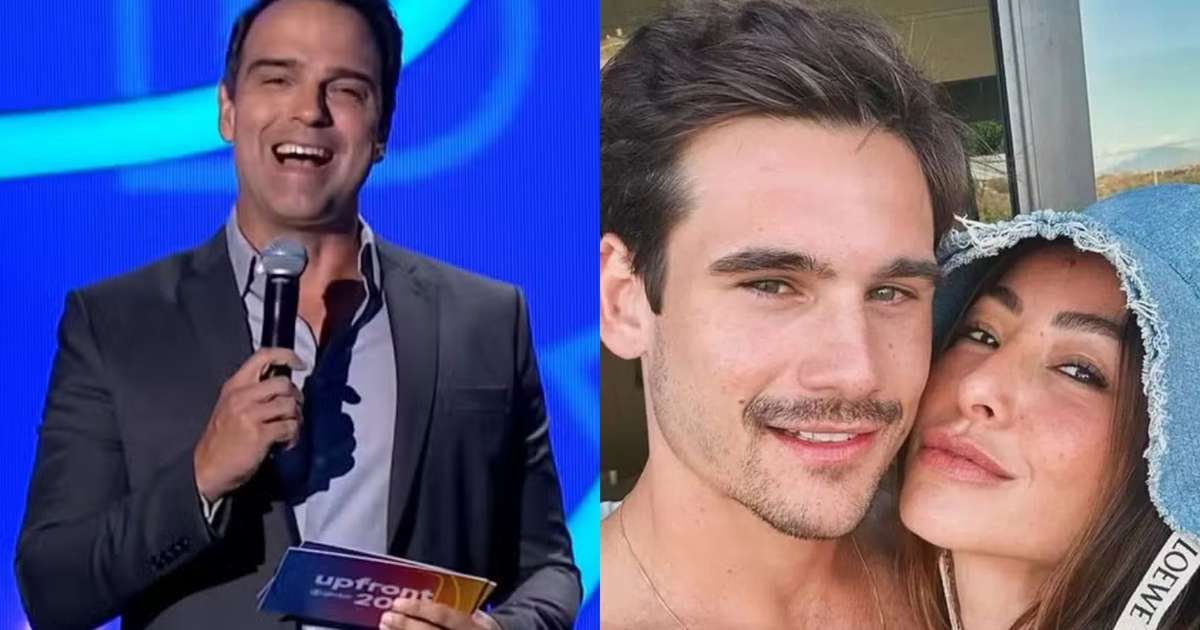 Tadeu Schmidt brinca ao citar Sabrina Sato e Nicolas Prattes: 'Vem à cabeça o número 50'