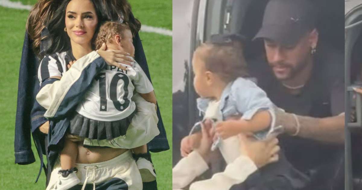 Neymar no Santos: jogador chega em helicóptero de luxo com Bruna Biancardi, mas é o lookinho fofo de Mavie que rouba a cena