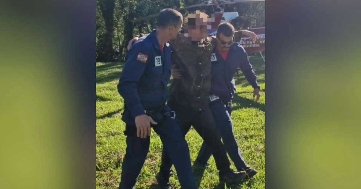 Trilheiro desaparecido há cinco dias é encontrado com vida após força-tarefa em Santa Catarina