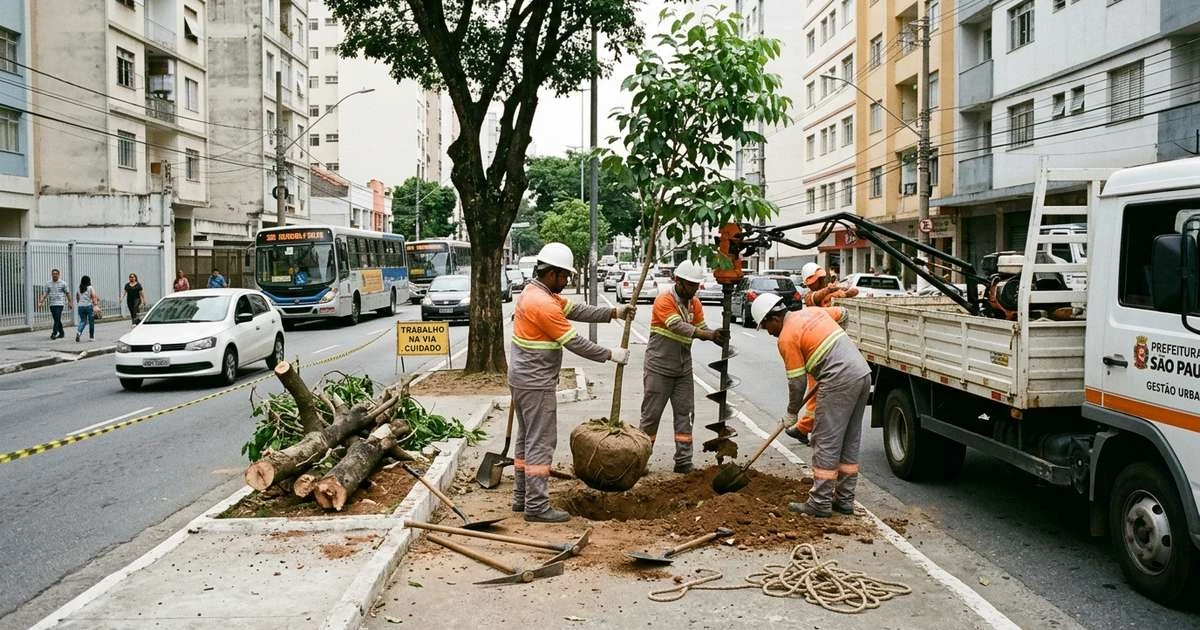 Prefeitura de Chapecó substitui árvores com risco de queda em avenida