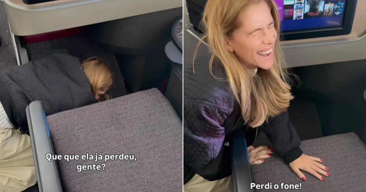 Ingrid Guimarães faz tripulantes de voo 'desmontarem' assento para buscar fone de quase R$ 3 mil