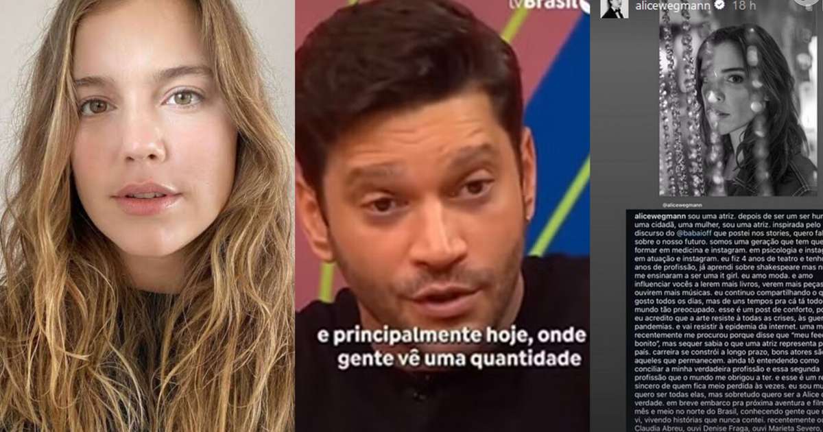 'Nunca me ensinaram a ser uma it girl': Alice Wegmann reforça crítica de Babaioff sobre perda de espaço para influencers na TV. Veja desabafo!