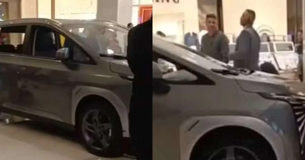 Susto! Criança bate carro elétrico exposto no shopping e causa prejuízo a loja