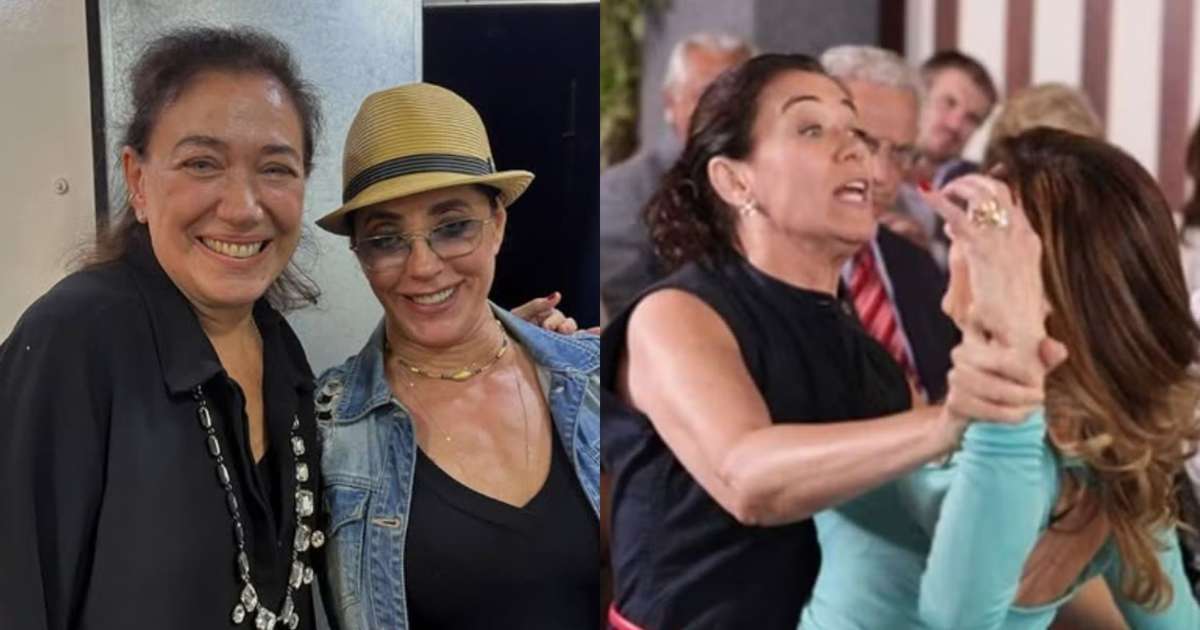 Lilia Cabral esbarra com Christiane Torloni e fãs reagem: 'Pereirão e Tereza Cristina'