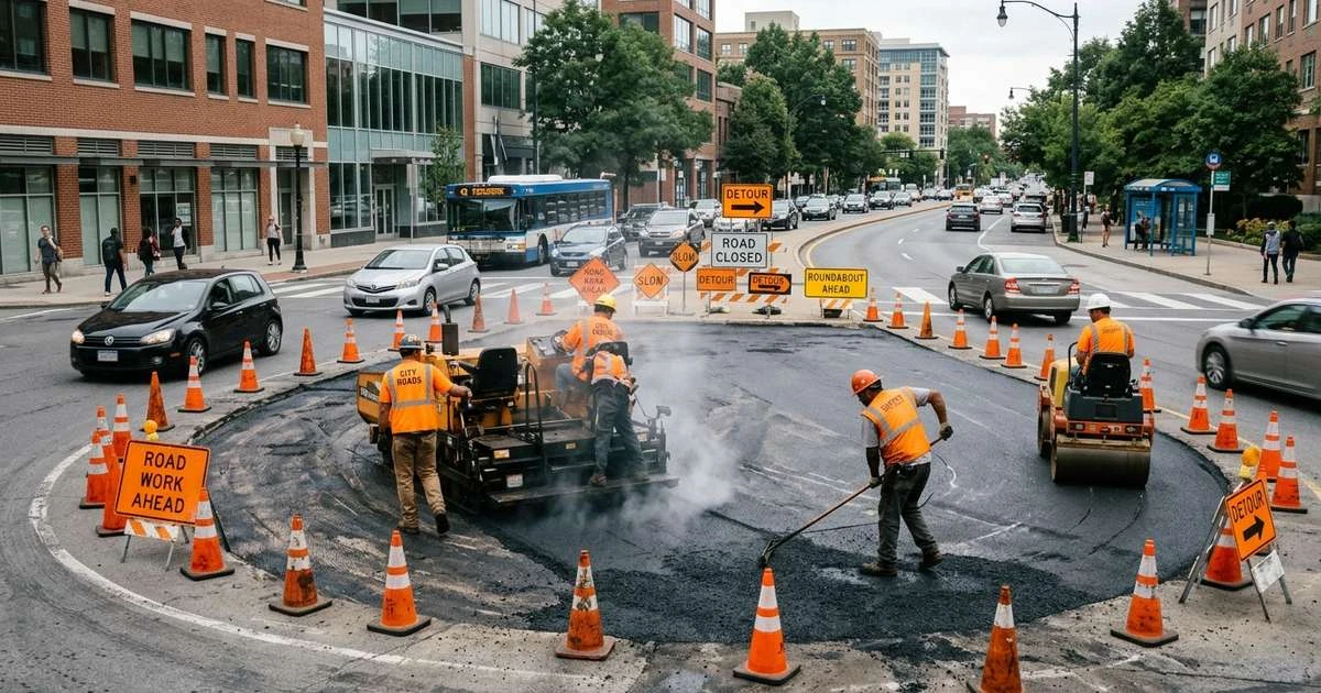 Prefeitura altera trânsito para refazer asfalto em rótula de Novo Hamburgo