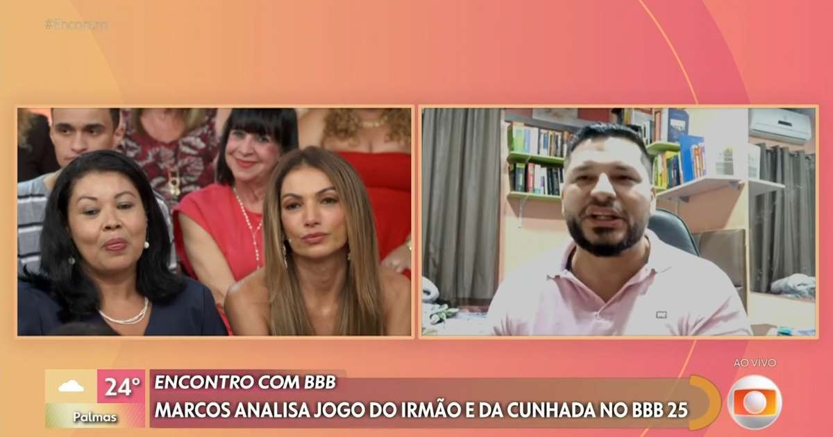 Irmão de Marcelo, do BBB 25, causa climão ao vivo no Encontro: 'Completamente equivocada'