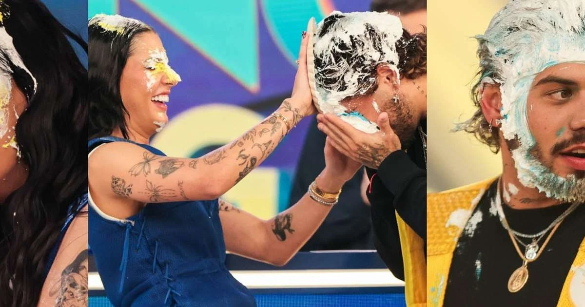 Namoro lambuzado! Ana Castela e Zé Felipe em 15 fotos inéditas; beijo do casal agita gravação do 'Domingo Legal'