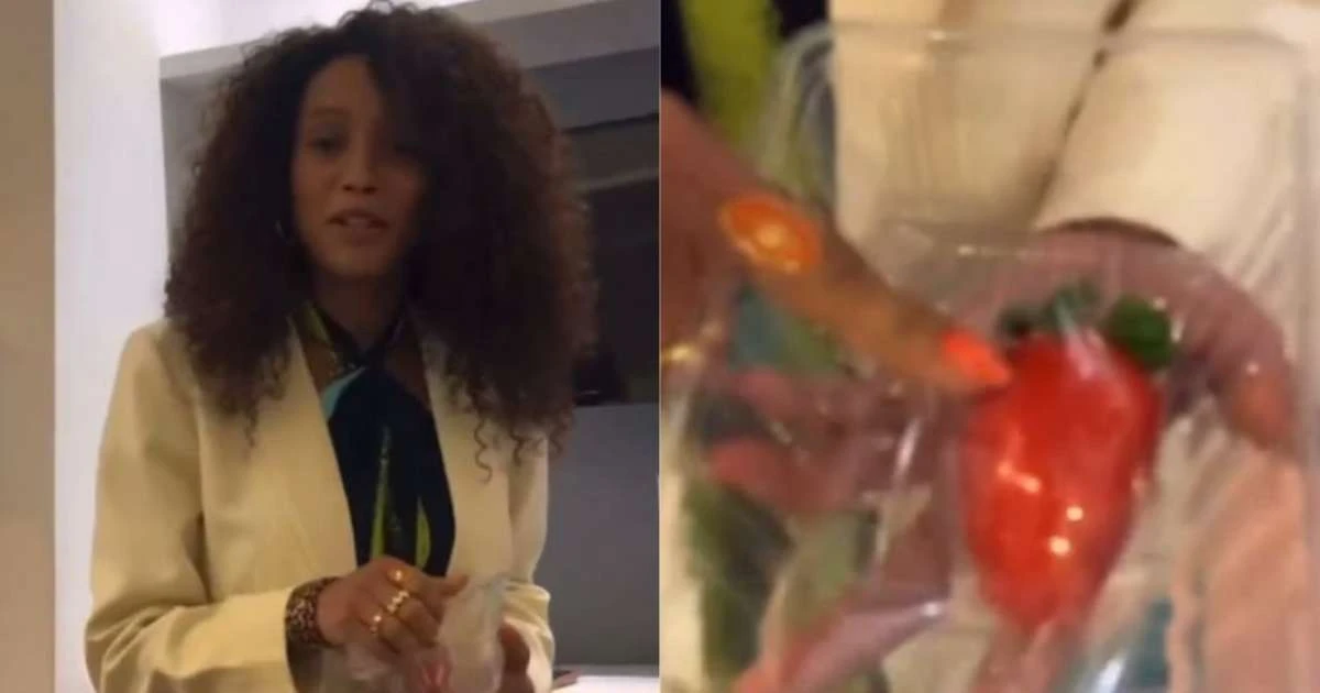 Taís Araújo recusa morango do amor no camarim de Vale Tudo: 'Não vou gastar minhas calorias'