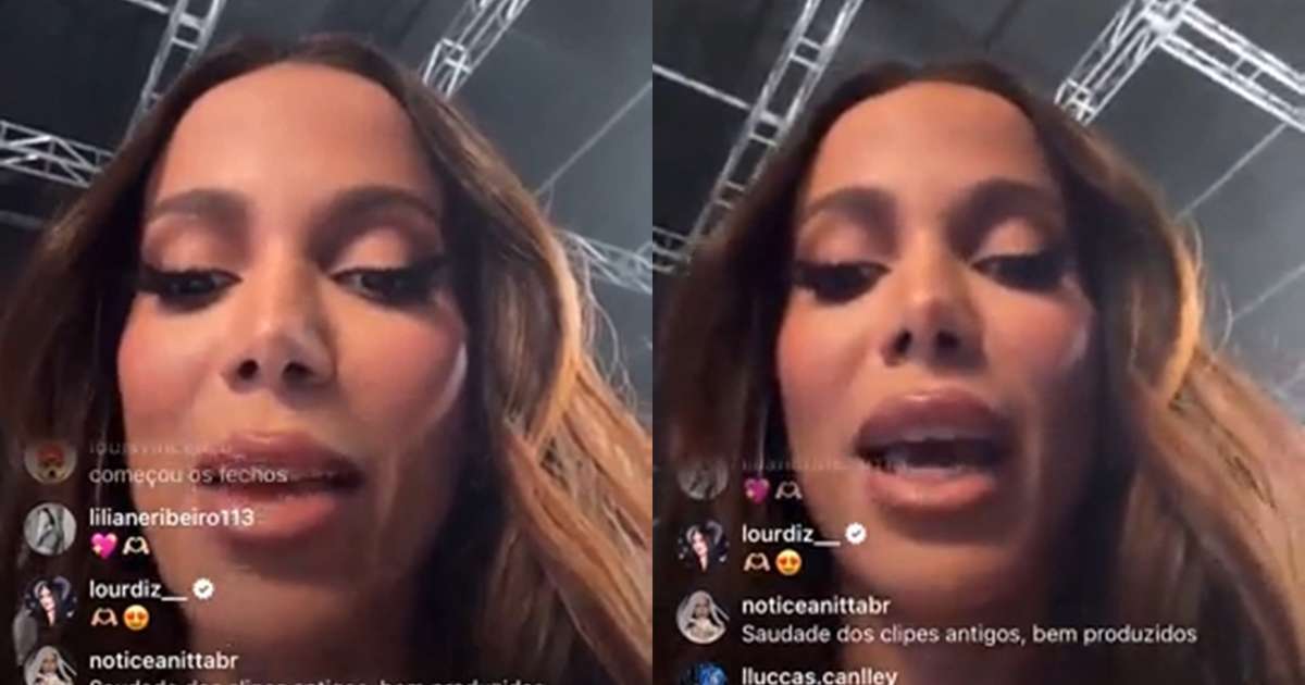 Anitta se revolta com fã ao ter trabalho atacado em live: 'Custou uma coxinha'