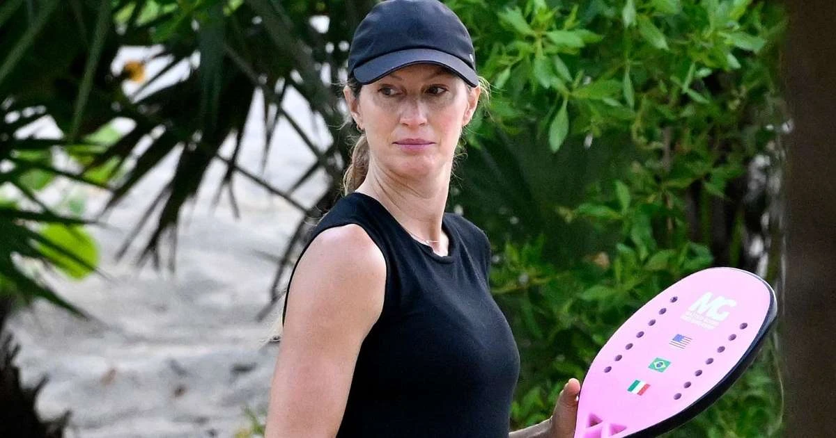 'Descobri que é importante...': segredo do corpo de Gisele Bündchen aos 45 anos está em um treino com bicicleta e até cama elástica