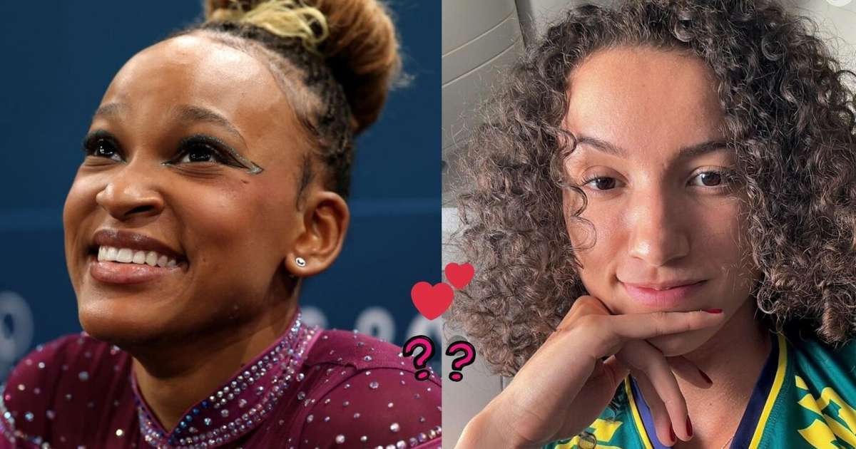 Tá rolando? Rebeca Andrade, campeã olímpica, se pronuncia após rumores na web de possível romance com Gabi, do vôlei