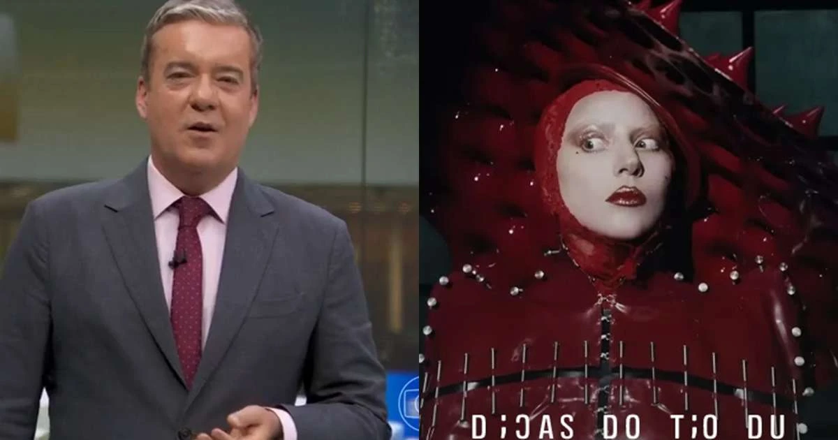 Kovalick quebra o protocolo na Globo e revela ser fã de Lady Gaga: 'Sei todas as músicas'