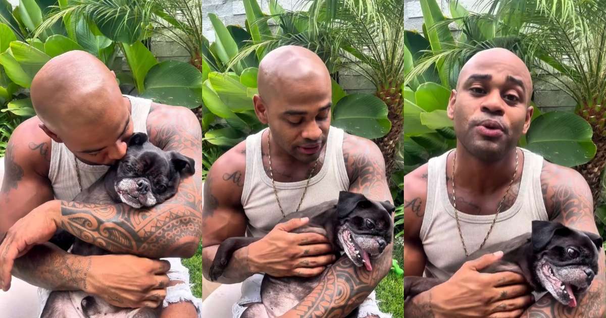 Ex-BBB Cezar Black fala do 'filho' de 3 patas com câncer: 