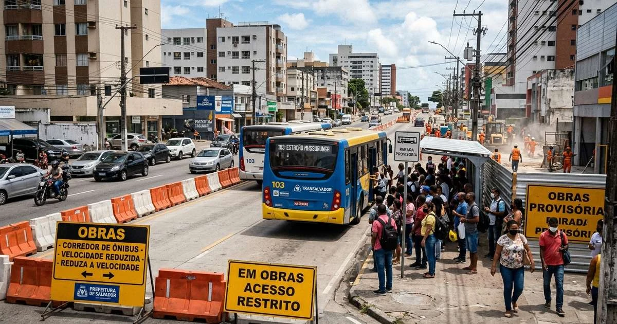 Corredor de ônibus da Osvaldo Aranha tem bloqueio para obras em Porto Alegre