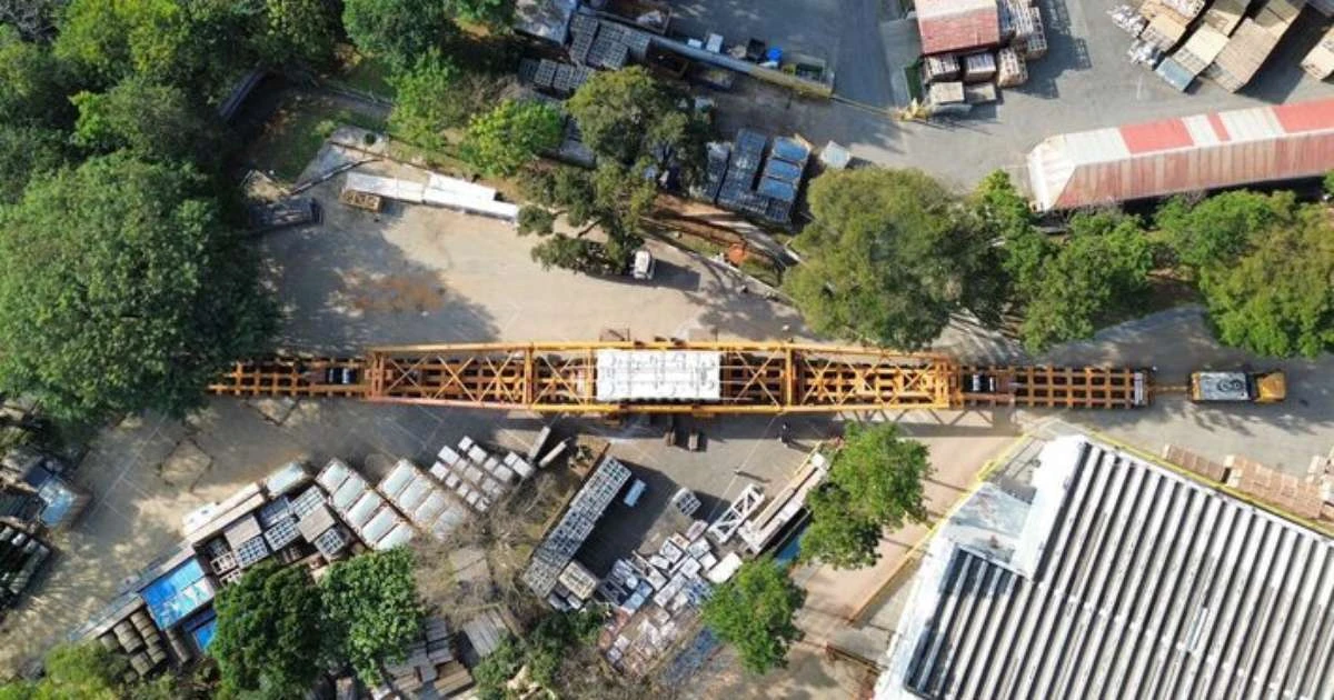 Peça gigante de 135 metros e 800 toneladas será transportada pela Dutra; veja impacto no trânsito