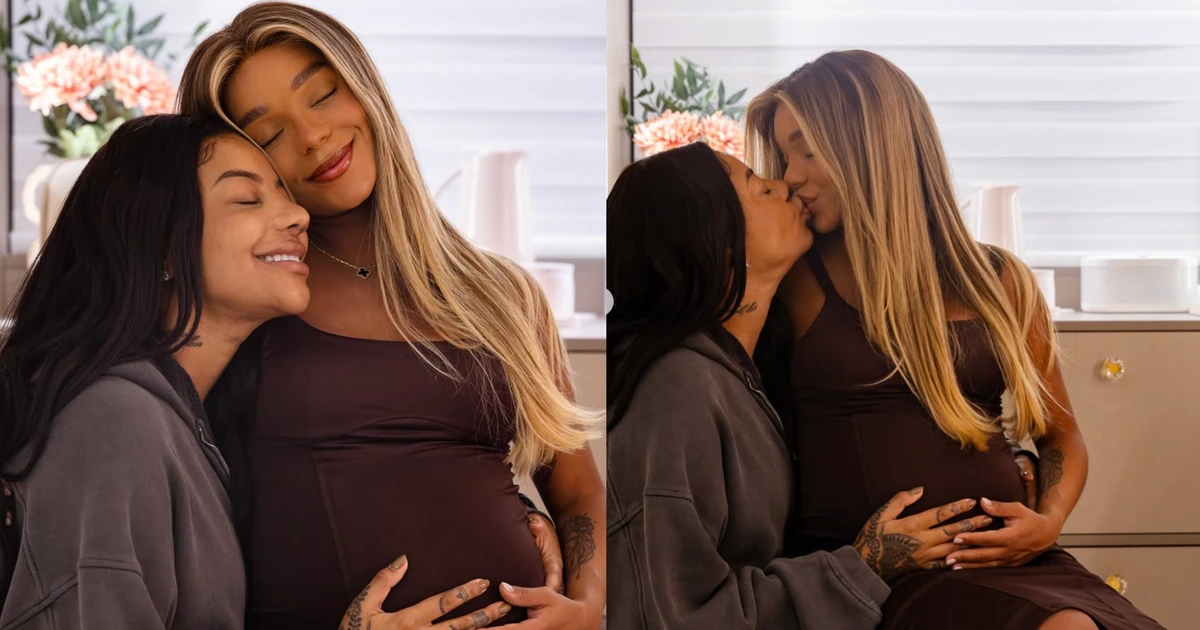 Ludmilla e Brunna viajam de volta para o Brasil com a filha de 16 dias: 'Fiz nebulização'