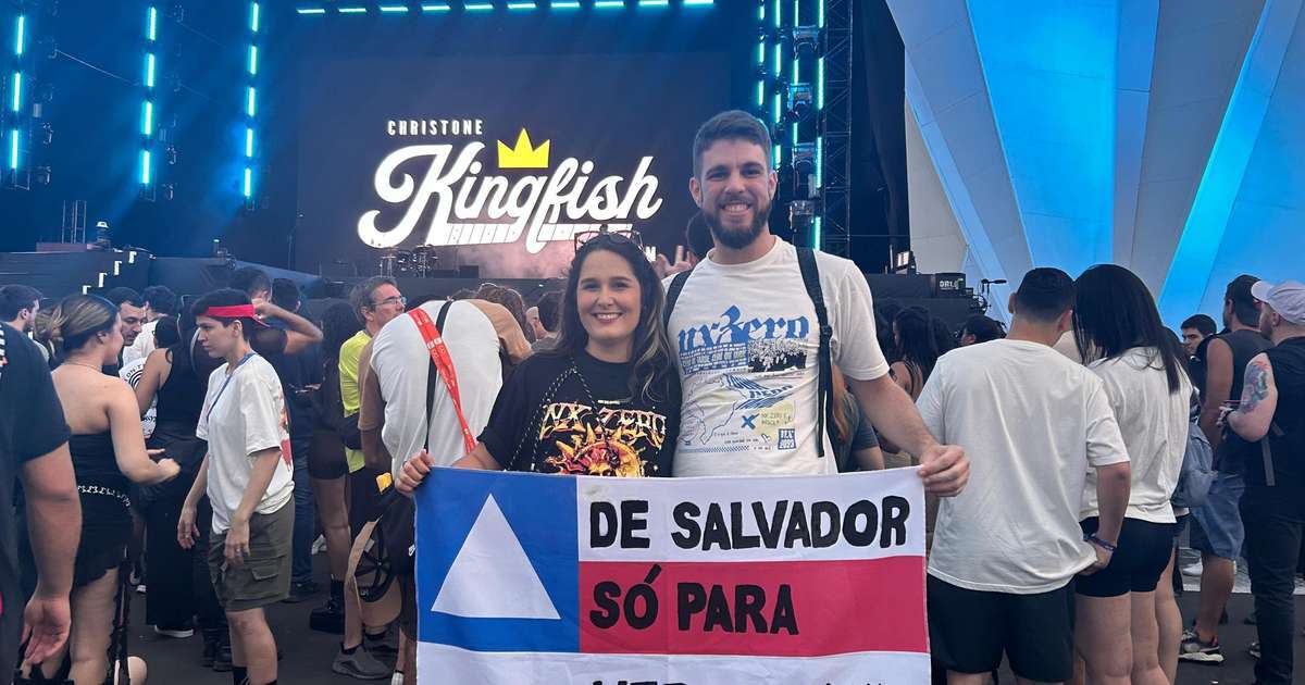 10 anos após primeiro encontro em show, casal viaja de Salvador ao Rock in Rio para ver o NX Zero