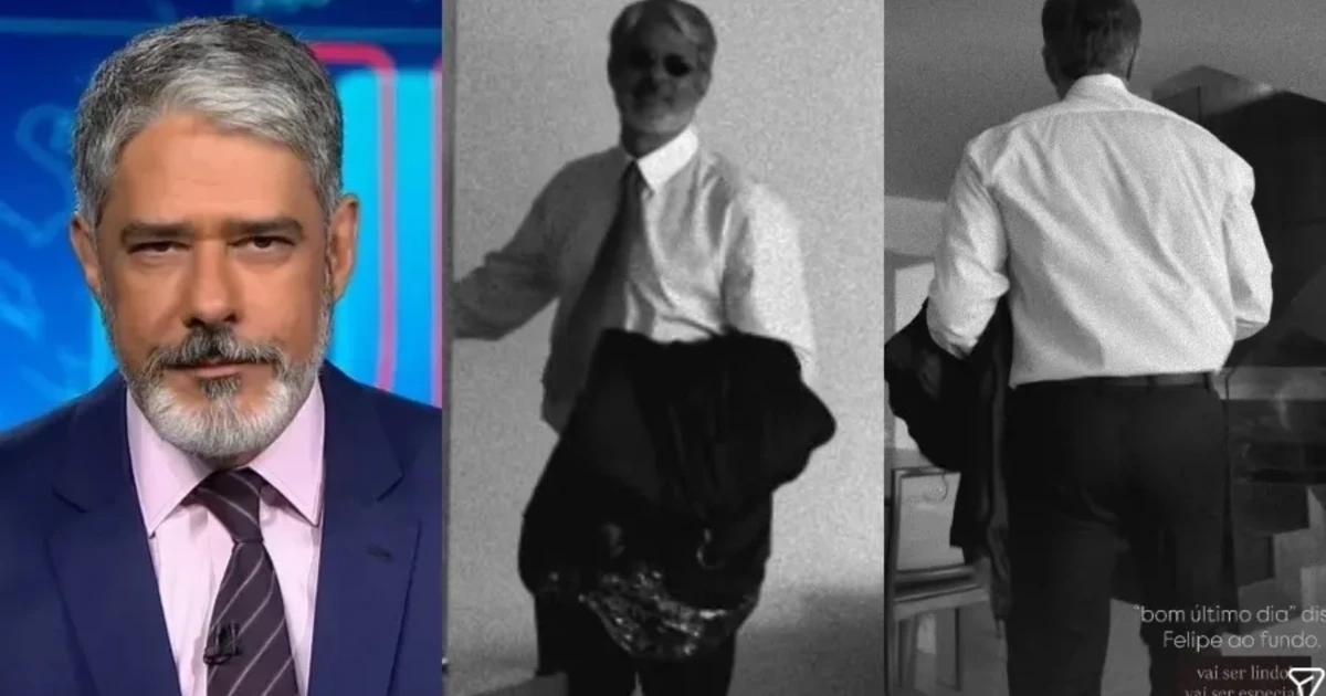 Despedida! Esposa de Bonner mostra o marido saindo para apresentar último Jornal Nacional