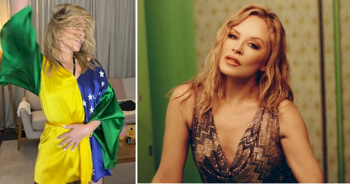 Kylie Minogue celebra retorno ao Brasil nas redes sociais