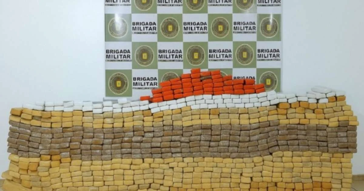 Operação de fronteira desmantela carga de 730 tijolos de maconha próximo à fronteira com a Argentina