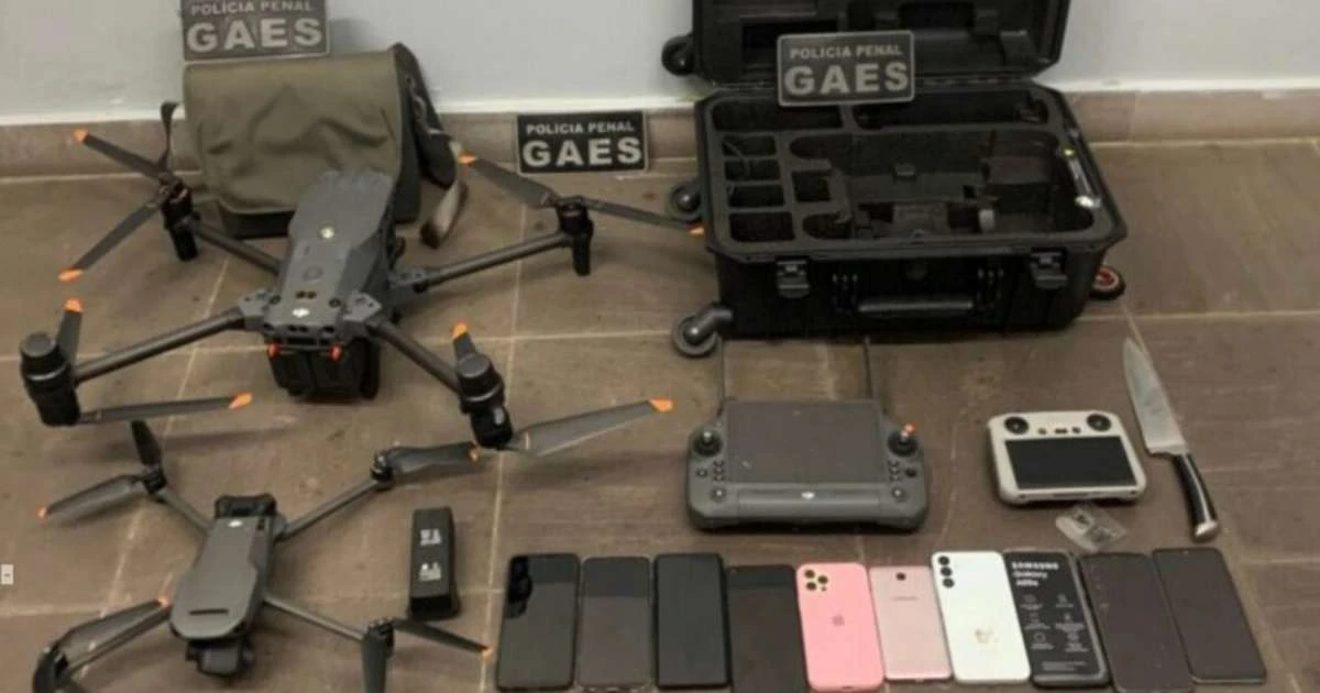 3 são presos e drones interceptados em ação noturna próxima ao presídio de Canoas