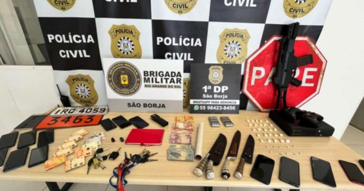 Ação Policial em São Borja combate golpes online e tráfico de drogas