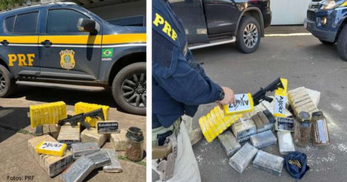 PRF prende traficantes com fuzil e grande carga de cocaína no RS