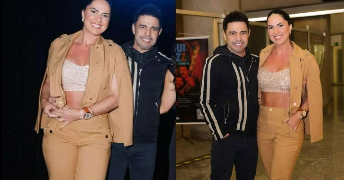 Zezé Di Camargo e Graciele Lacerda recebem 'vale night' e acompanham espetáculo de herdeira