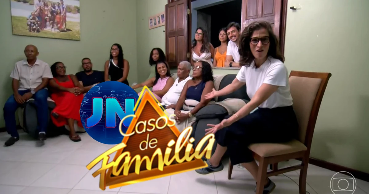 Foi uma boa ideia? Nos 60 anos da Globo, Renata Vasconcellos apresenta o JN da casa de telespectador e web reage: 'Virou Casos de Família'
