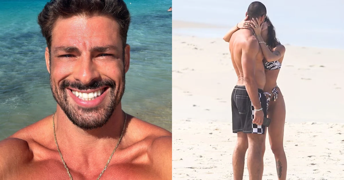 Quem será? Cauã Reymond é visto aos beijos na praia