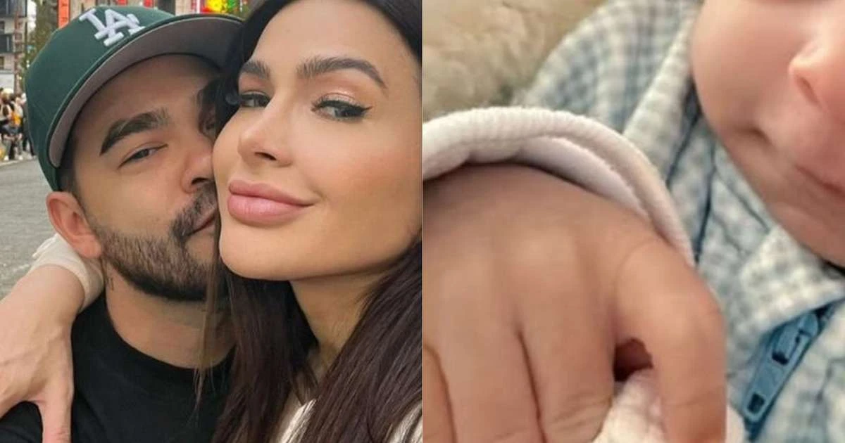 Yudi Tamashiro exibe foto do filho um mês após o nascimento: 'O mais bonzinho de todos'