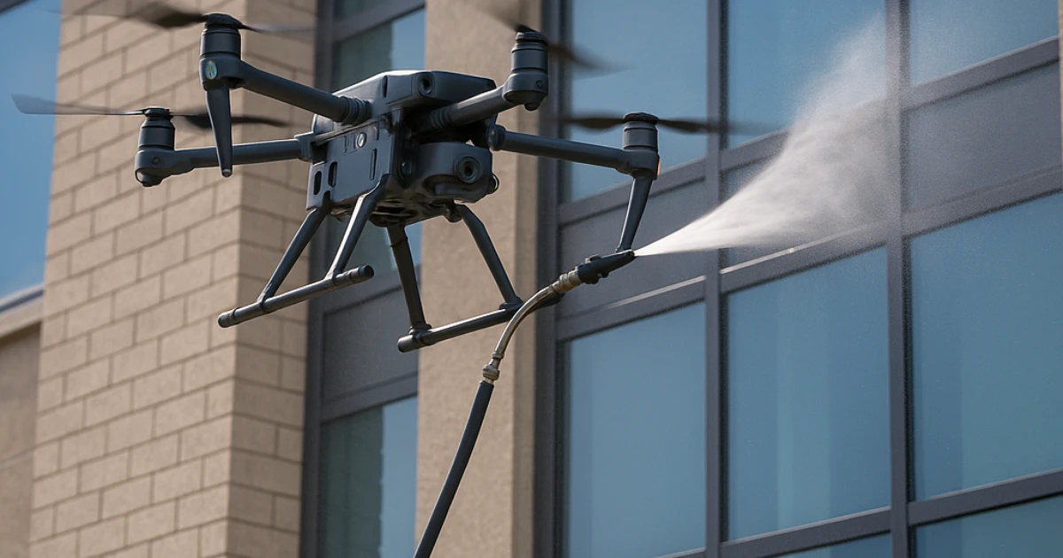 Tecnologia com drones impulsiona o mercado de limpeza