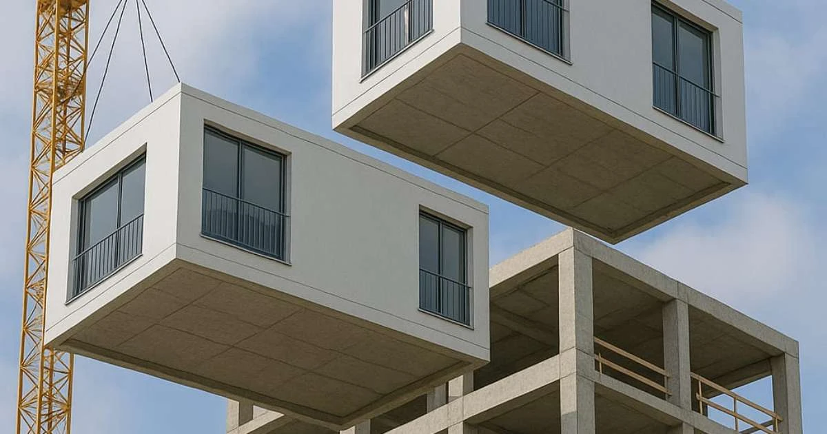 Sistema constrói estrutura e apartamentos ao mesmo tempo