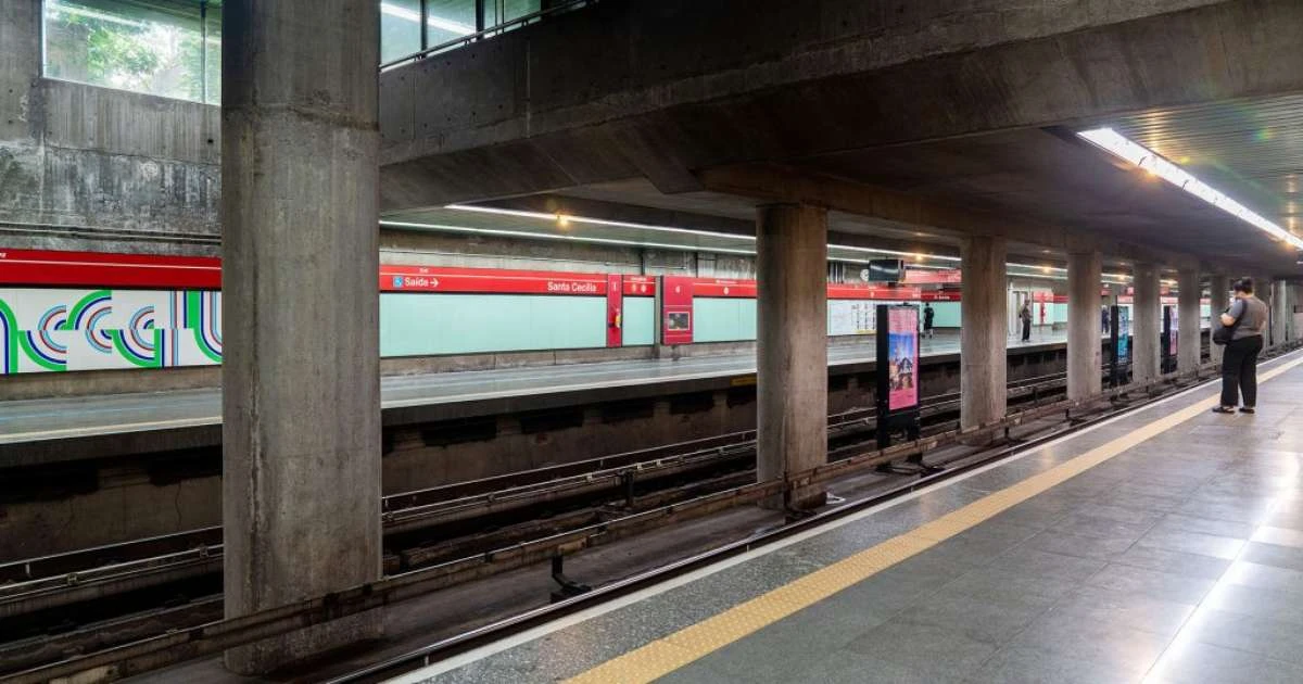 Tiro é disparado em estação de metrô na zona central de São Paulo