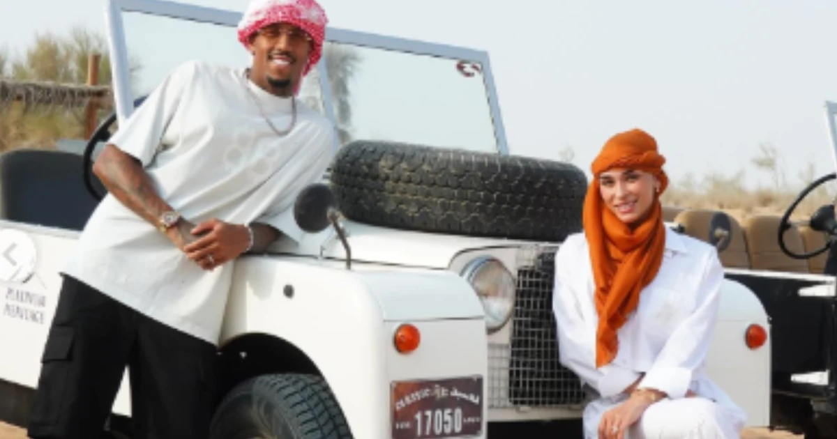 Éder Militão e Tainá curtem lua de mel rápida em Dubai antes do retorno ao futebol