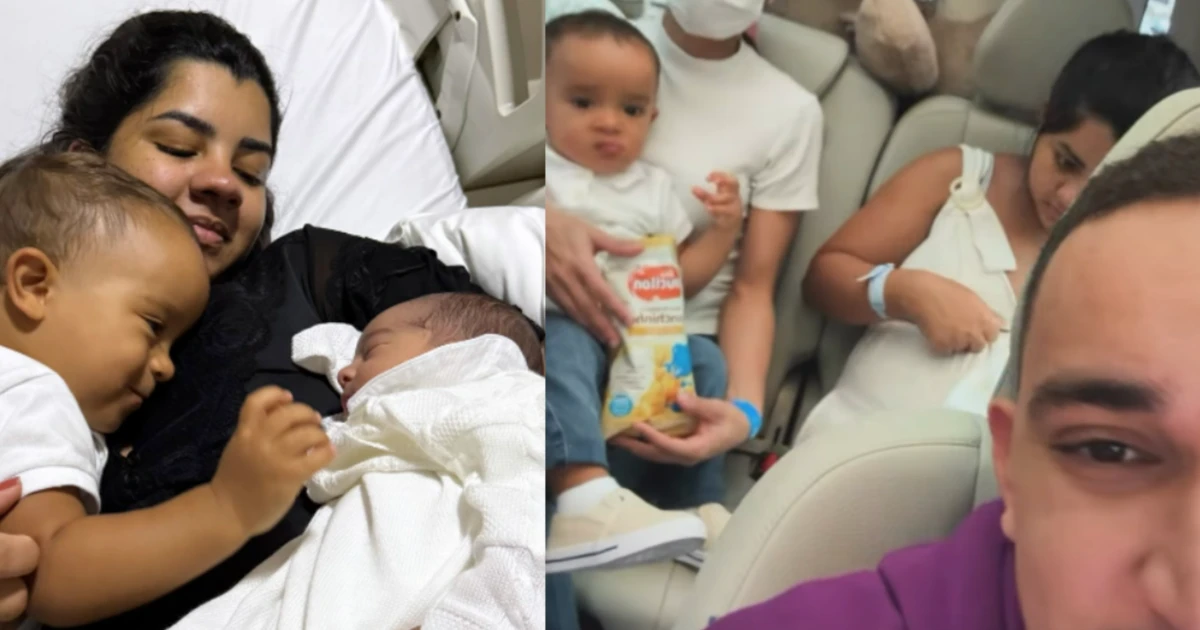 De volta para casa! Mulher de João Gomes recebe alta hospitalar após dar à luz: 'Esgotamento'