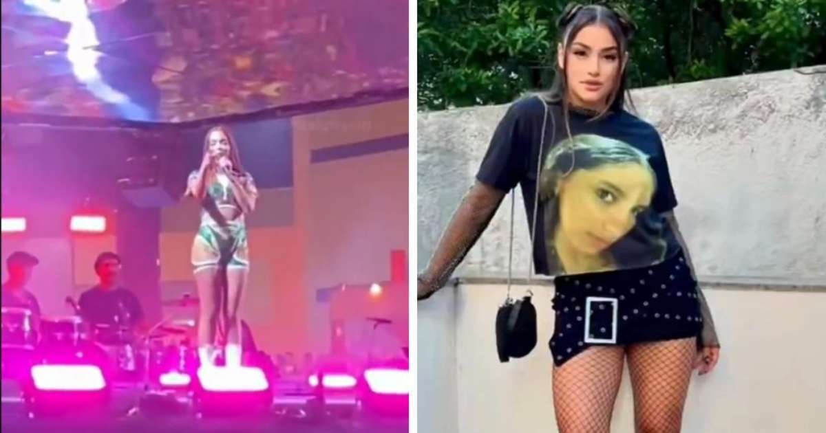 Fã usa camisa com rosto de Anitta sem plásticas, e cantora reage: 'Joga fora'