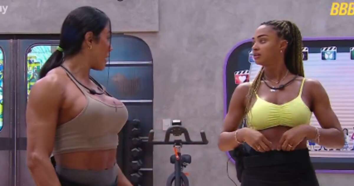 BBB25: Aline e Gracyanne Barbosa se estranham em papo sobre votos: 'Fiquei chateada'