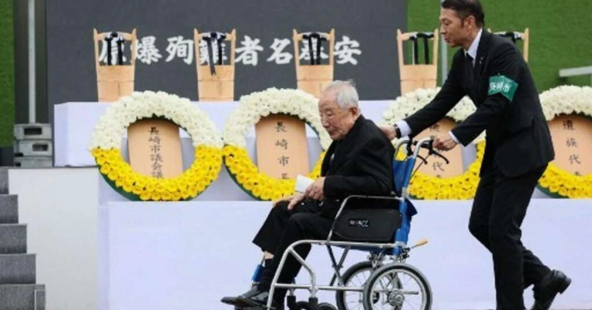 Sino toca em Nagasaki para lembrar os 80 anos da bomba que matou 74 mil pessoas