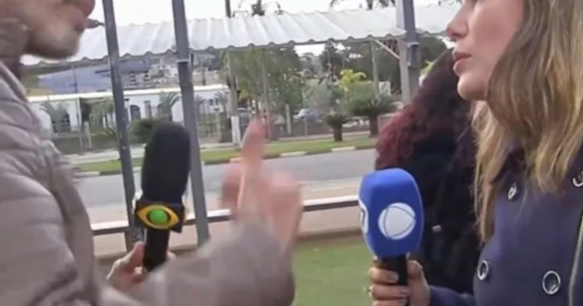 Repórteres da Band e Record protagonizam bate-boca ao vivo em cobertura em SP: 'Tá louca'