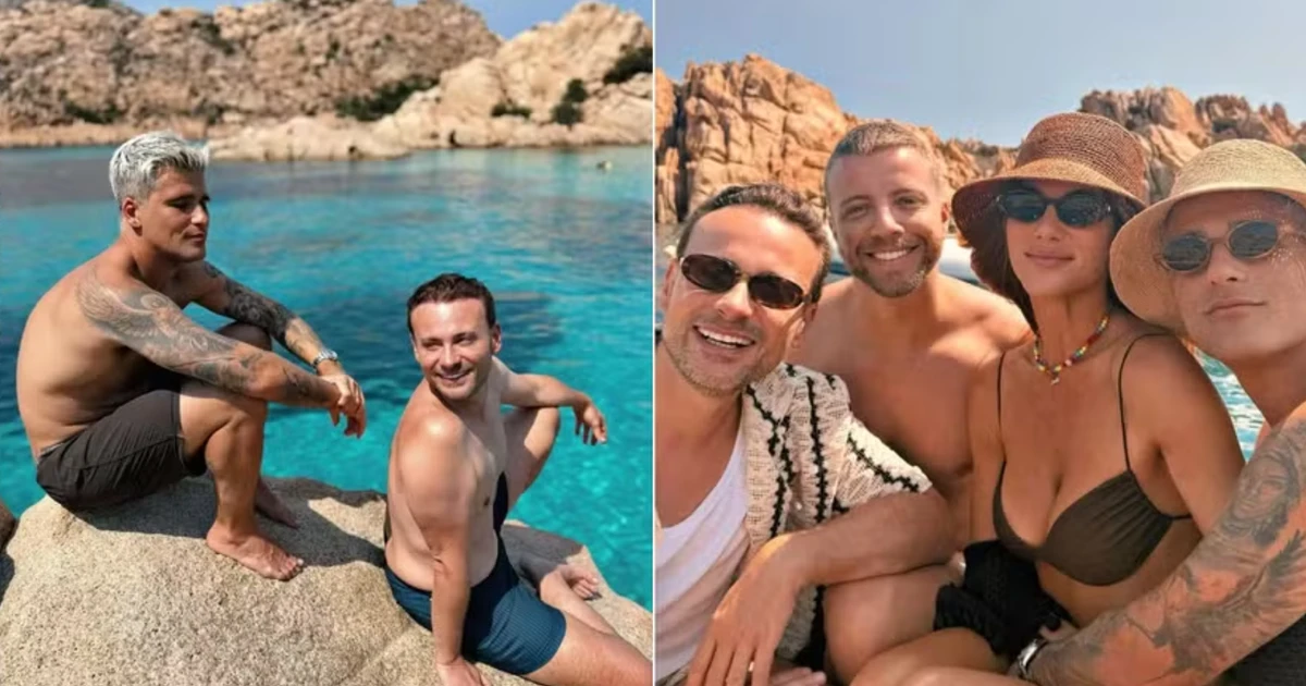 Levou junto? Bruno Gagliasso posa com amigo em lua de mel com Giovanna Ewbank