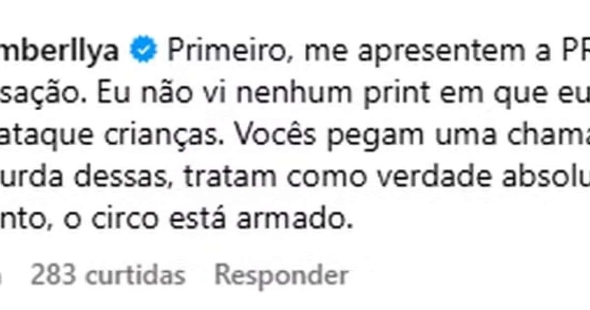 Amanda Kimberlly é acusada de criar fakes para atacar filhas de Neymar e Biancardi: 'O circo está armado'