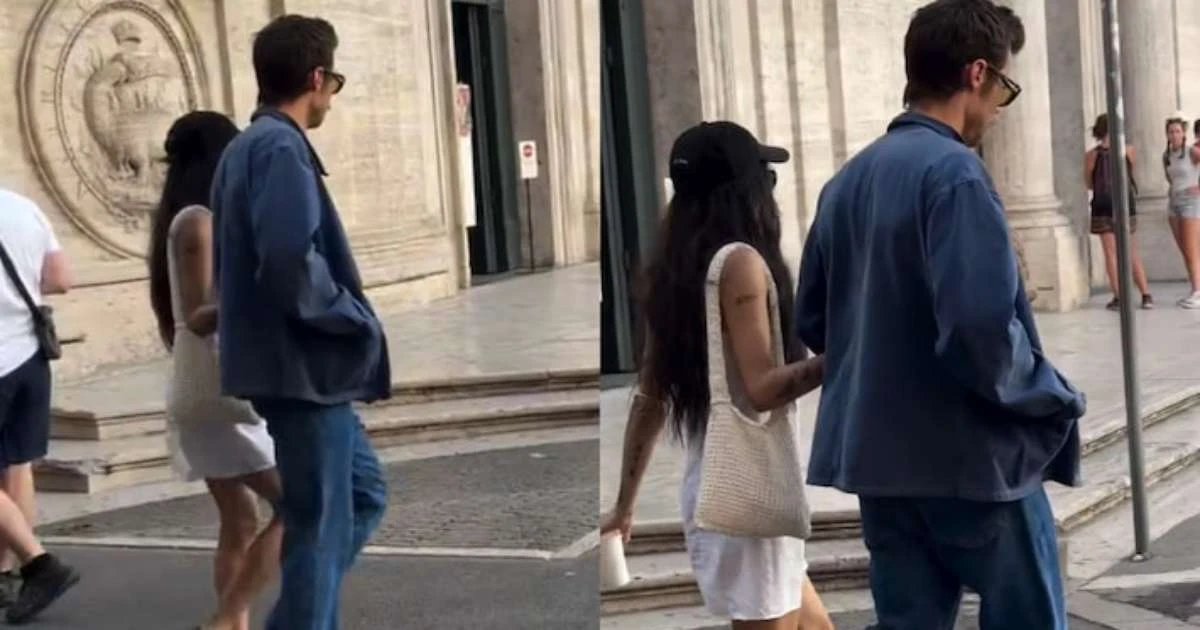 Fã brasileira flagra Harry Styles e Zoë Kravitz de mãos dadas em Roma; assista